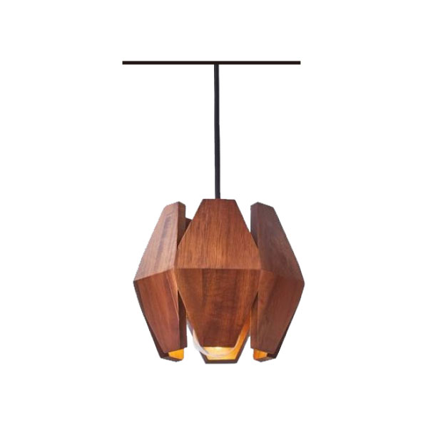 Acacia Wood Single Headed Pendant Light