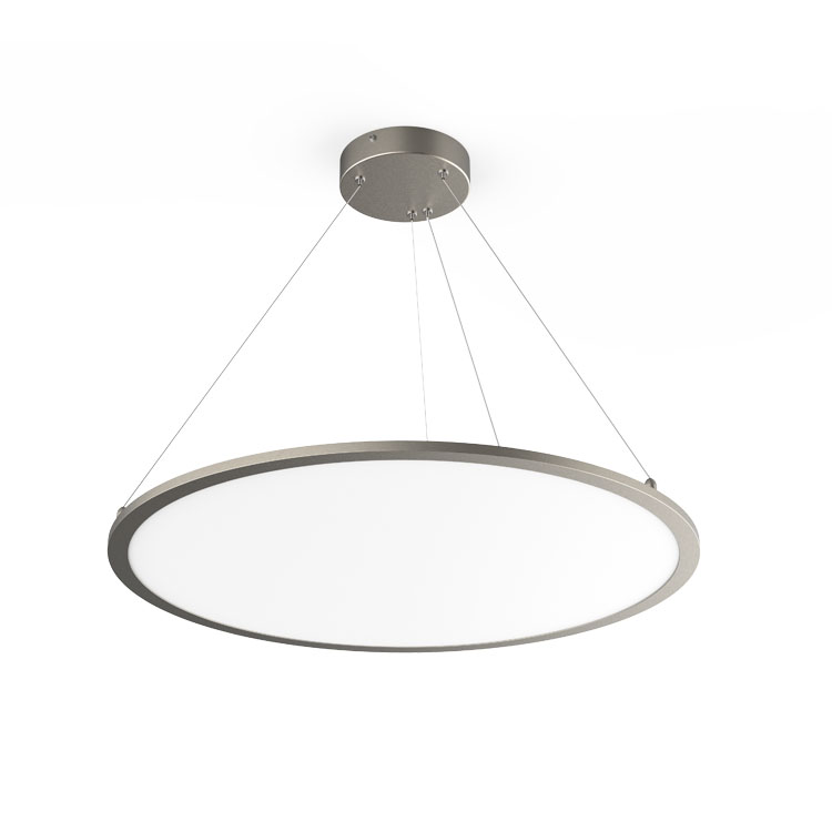 Black Frame Suspended Round Panel Light